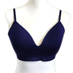 Nautica logo navy blue soft padded bra, size 36C